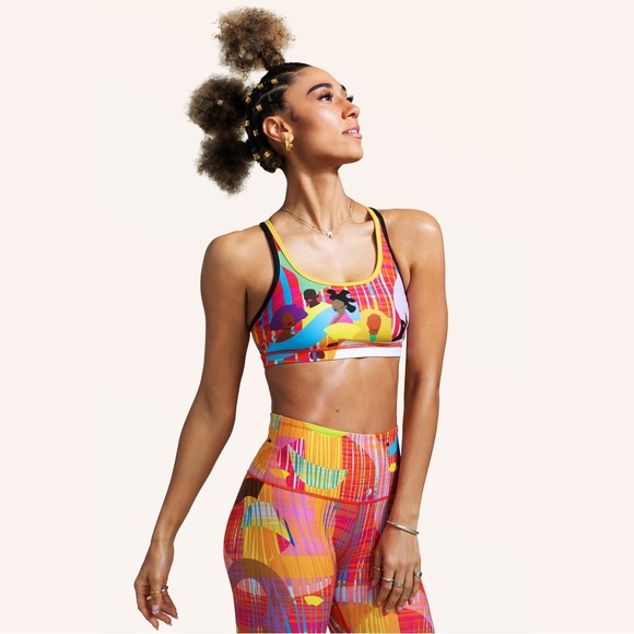NWT Peloton x Monica Ahanonu WITH Strappy Sports Bra XS - Picture 2 of 6